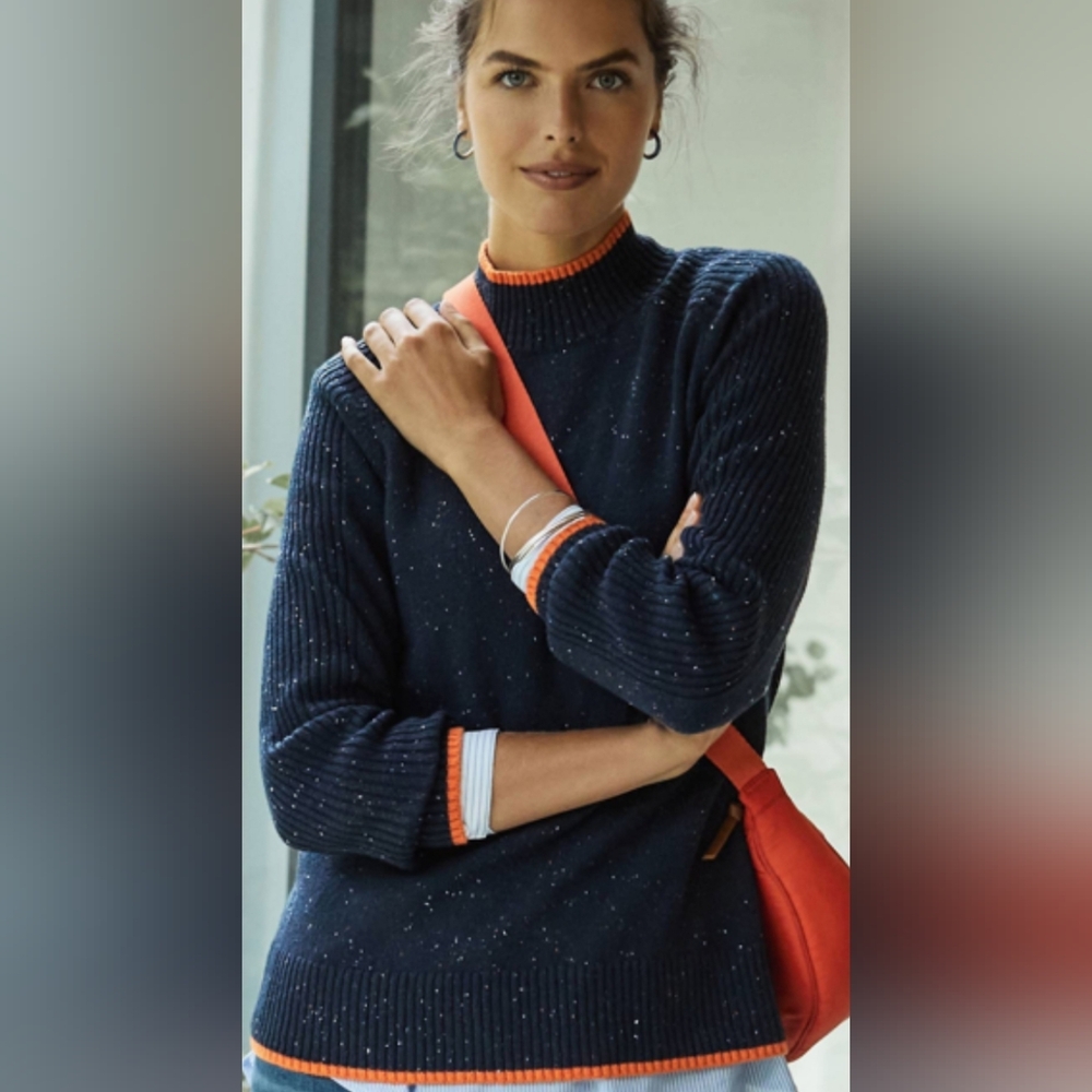 JJill Modern mock neck sweater